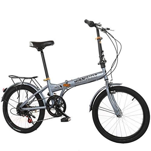 Plegables : wei Adulto Bicicletas Plegables, 6 Velocidades Ligero Portátil Plegable Ligera Scooter para Caminar, Acero Carbono Apoyo Al Aire Libre Ocio Bicicletas Urbanas
