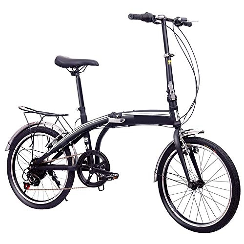 Plegables : WuZhong F Bicicleta de Velocidad Variable Plegable V Freno Bicicleta de Estudiante Hombres y Mujeres Ultraligero y Estante 20 Pulgadas