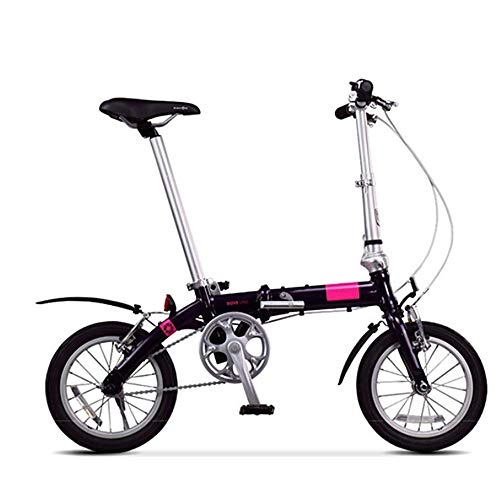 Plegables : WuZhong F Bicicleta Plegable Aleacin de Aluminio Ultraligera Estudiante Adulto Conduccin porttil Rueda pequea Bicicleta 14 Pulgadas