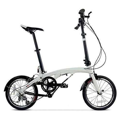 Plegables : WuZhong F Bicicleta Plegable Bicicleta Longitudinal Ultraligero Cambio Exterior Bicicleta Oficinista 16 Pulgada 3 Velocidad