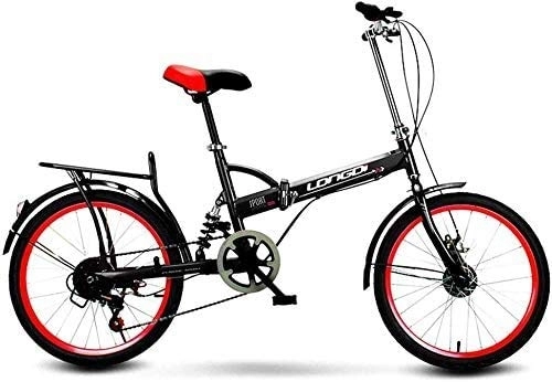 Plegables : WXPE Bicicleta Plegable De 20 Pulgadas, Bicicletas De Ciudad Ajustables, Bicicleta De Ciudad Plegable De Aleación Ligera, Bicicleta Portátil para Hombres Y Mujeres Adultos