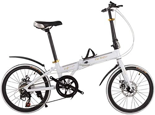 Plegables : WYZXR Freestyle Kids 'Bikes Bicicleta Plegable de aleacin de Aluminio de 16 Pulgadas Bicicleta Plegable de Freno de Disco de 7 velocidades Bicicleta Infantil de 16 Pulgadas