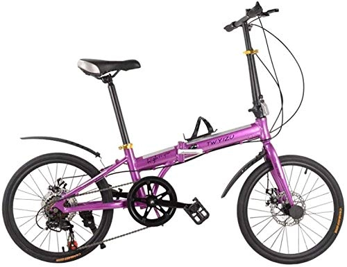 Plegables : WYZXR Freestyle Kids 'Bikes Bicicleta Plegable de aleación de Aluminio de 16 Pulgadas Bicicleta de Freno de Disco de 7 velocidades Bicicleta Plegable para niños
