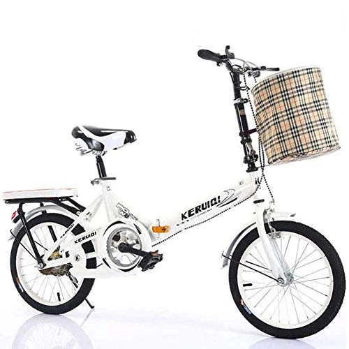 Plegables : WZR Ultra-luz Bicicleta Plegable para Estudiantes Trabajadores De Oficina, Marco De Aluminio 20" Bicicleta Commuter City Bike