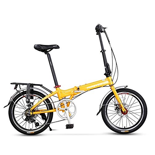 Plegables : X Bicicleta plegable de aleacin de aluminio Volante de velocidad variable Frenos de disco doble Tambores de aleacin de aluminio Bicicleta de montaña para carretera masculina y femenina 20 pulgadas