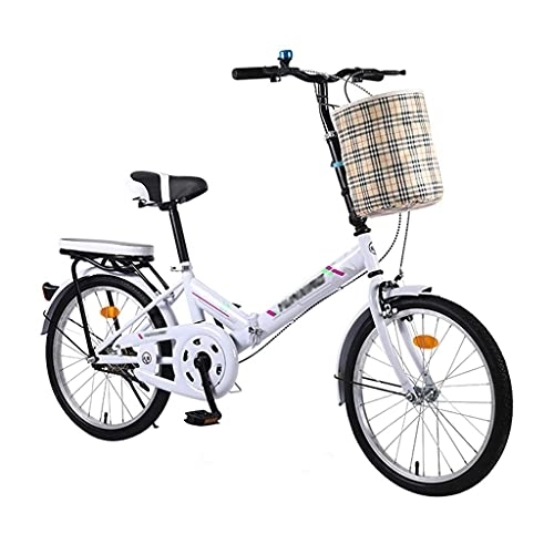 Plegables : XBSXP Bicicleta de Ciudad Plegable de una Velocidad / Velocidad Variable Mini Bicicleta de aleación Ligera Amortiguación Frenos de Doble Disco Bicicleta para Estudiantes Trabajadores de