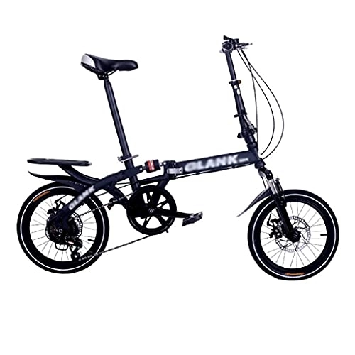 Plegables : XBSXP Mini Bicicleta Plegable de Engranajes de Velocidad Variable, Bicicleta Plegable Ligera portátil para Estudiantes, Hombres, Mujeres, Bicicleta con Amortiguador