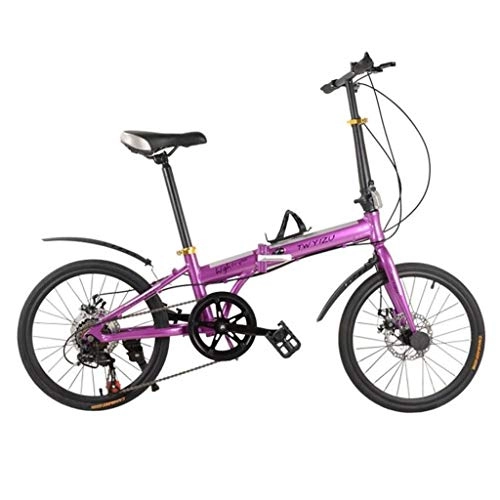 Plegables : Xiaoping 20 Pulgadas de Freno de Disco Coche de la aleacin de Aluminio de Plegado 7 Velocidad de 16 Pulgadas Bicicleta Plegable Bicicleta de los Deportes de Bicicleta Juventud Bicicleta de Ocio