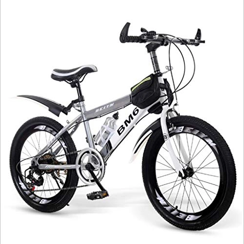 Plegables : Xiaoping Bicicleta for niños 6-7-8-9-10-11-12 años 15 Cochecito niño 20 Pulgadas Bicicleta Primaria Bicicleta de montaña (Color : Gray)
