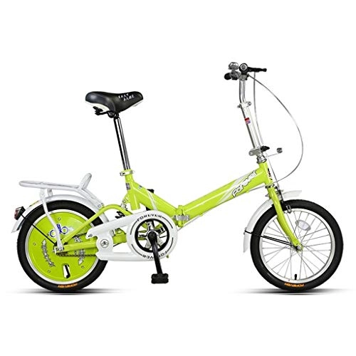 Plegables : Xiaoping Bicicleta Plegable de 16 '' Hybrid Cuadro de la Bicicleta Reinforced de cercanías de Bicicletas 6 velocidades de transmisión, Frame Durable, Asiento Ajustable (Color : 1)
