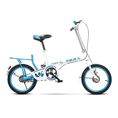 Plegables : Xiaoping Bicicleta Plegable de nios de 16 Pulgadas Hombres y de Mujeres Amortiguador de Bicicletas (Color : 1)