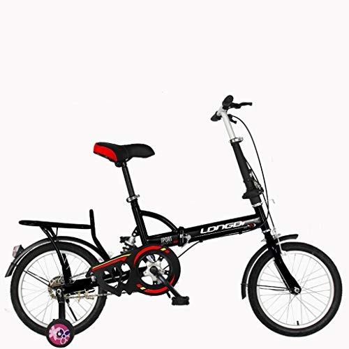 Plegables : Xiaoping Las Bicicletas de los nios, los Coches Plegables, nios y nias de Estudiantes de Ciclismo, 16" (Color : 2)