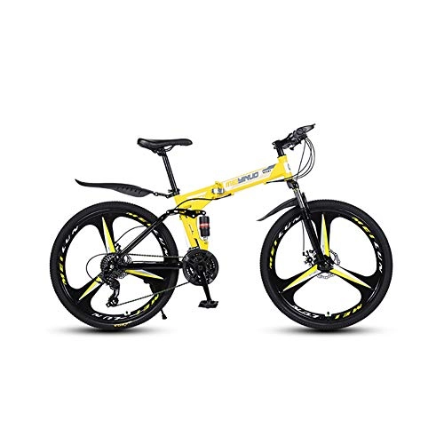 Plegables : XINGXINGNS 26" Bicicletas Plegable montaña Marco Ligero De Acero al Carbono Ultra Plegable Bicicleta Adultos Unisex, 21 Velocidad Doble Freno Disco Antideslizante Neumtico Bicicleta