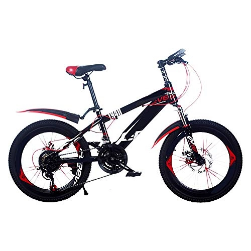 Plegables : XiXia X Bicicleta de montaña para niños Marco de Acero de Alto Carbono Amortiguador Frenos de Doble Disco 20 Pulgadas 21 velocidades