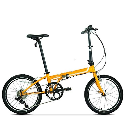Plegables : XiXia X Bicicleta Plegable Cromo molibdeno Acero Marco Velocidad Hombres y Mujeres Adultos Bicicleta Plegable 20 Pulgadas