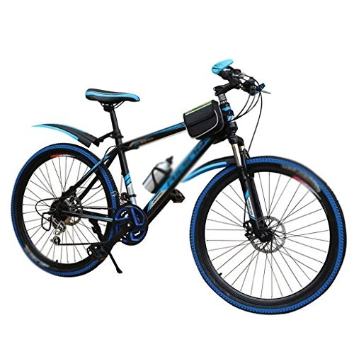 Plegables : Xywh Doble Freno de Disco Sistema de Bicicletas 20 / 22 / 24 / 26 Pulgadas Bicicleta de Adulto Marco de Acero del Coche de Velocidad Variable de Alto Carbono Carreras Todoterreno
