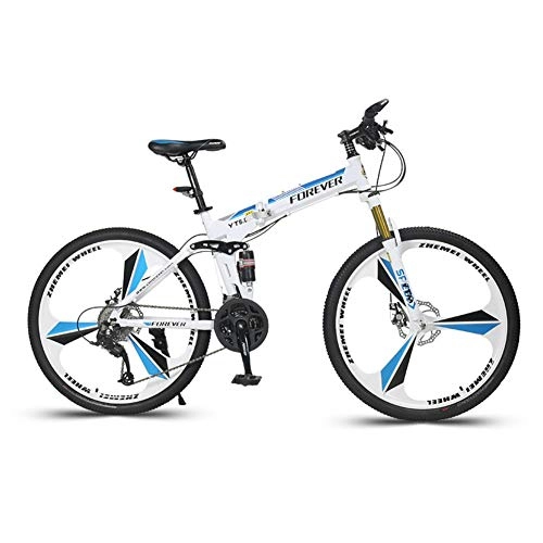 Plegables : YB&GQ 26in Bicicletas Todoterreno, Plegable Velocidad Bicicleta De Montaña, Suspensión Completa Adulto MTB Aleación Ciudad Bicicleta Bicicleta para Adultos Hombres Y Mujeres