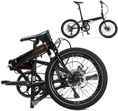 Plegables : YDHBD 20" Bicicleta Plegable, 8 Velocidades Plegable Bicicleta De Montaña con Doble Freno De Disco, Unisexo Bici para Hombre Y Mujer, C