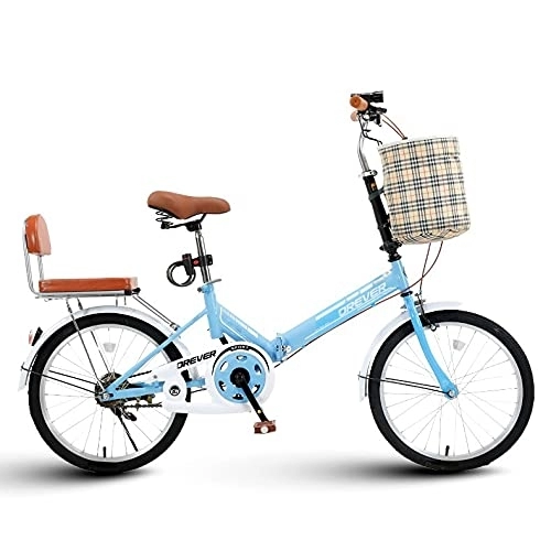 Plegables : YUEGOO Bicicleta Plegable para Adultos Bicicleta de la Ciudad Portátil, Bicicleta de Acero Al Carbono Unisex Plegable Bicicleta, Bicicleta Plegable para Hombres Mujeres Estudiantes Y Viajeros Urbano