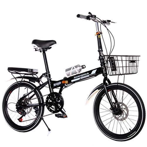 Plegables : YYSD 20 Pulgadas Bicicleta Plegable de 7 Velocidades, Bicicleta con Amortiguación para Hombres y Mujeres, Bicicleta Ultraligera para IR Al Trabajo, a La Escuela, Al Trabajo, Bicicleta Plegable Rápida