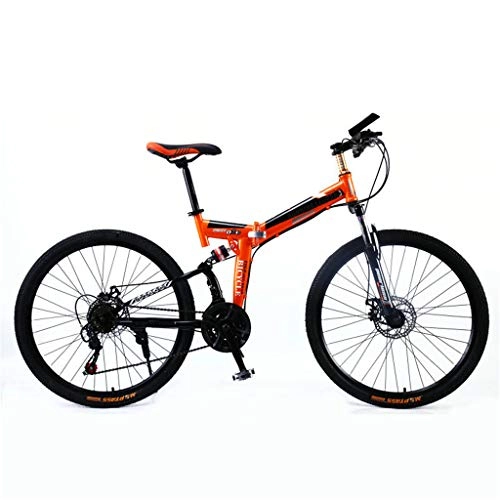 Plegables : Zhangxiaowei Bicicleta Plegable de Adultos suspensin Completa de Bicicletas de montaña Bicicletas Plegables, 21 Speed