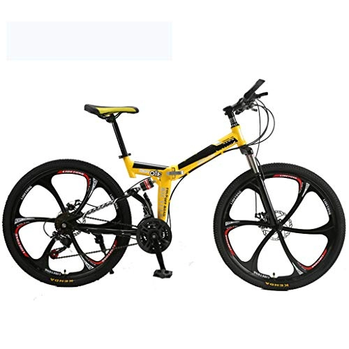 Plegables : Zhangxiaowei Bicicletas Overdrive Hardtail Bicicleta de montaña Plegable de Bicicletas 26" Rueda 21 / 24 Velocidad, 21 Speed