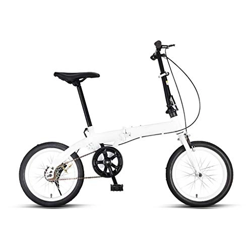 Plegables : ZHEDYI 16 Pulgadas Bicicleta Plegable Bicicleta, Ultra Ligeros Portátiles Hombres Adultos Y Mujeres Bici De La Velocidad Montaña, Bicicleta De Velocidad Variable De Acero De Alto Carbono (Color : B)