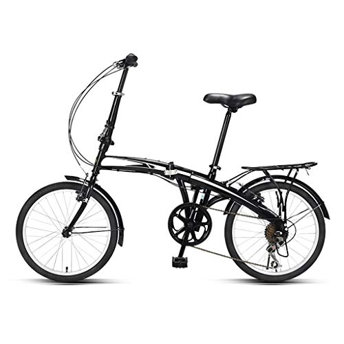 Plegables : ZHEDYI Bicicleta Plegable 20in De Velocidad Variable, Super Ligero Y Portátil Pequeña Bicicleta For Hombres Y Mujeres, Llantas De Aleación De Aluminio, Frontal Y Frenos V Trasero (Color : B)