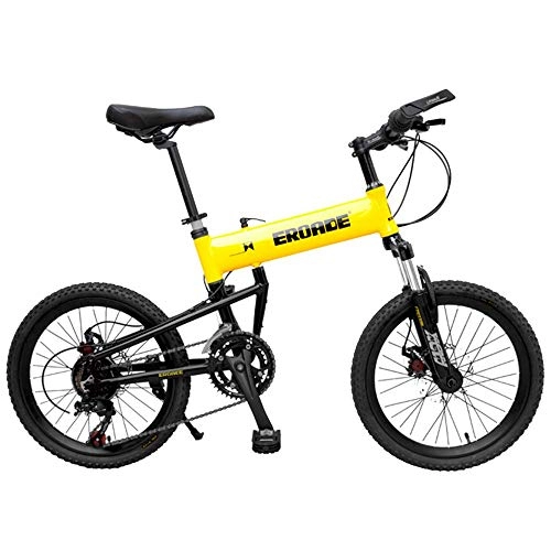 Plegables : ZIXINGCHE Stationary bicycleBicicleta de montaña Plegable Aleacin de Aluminio Cambio de Bicicleta para nios Estudiante Juvenil 21 Velocidad 20 Pulgadas