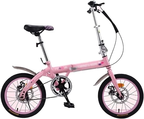 Plegables : ZLYJ Bicicletas Plegables 16 Pulgadas, Bicicleta para Estudiantes, Bicicleta para Niños, Bicicleta Plegable, Bicicleta Ligera, Un Regalo para Niños A, 16
