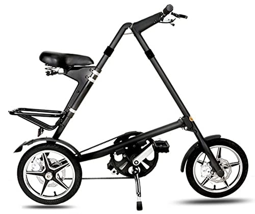 Plegables : ZLYJ Mini Bicicleta Plegable Portátil 16 "Rueda Bicicleta de Ciudad Plegable Frenos Disco Dual Marco Aluminio C, 16inch