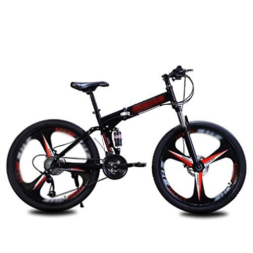 Plegables : ZXC Bicicleta de 24 Pulgadas Bicicleta de montaña Plegable 21 velocidades 24 velocidades 27 velocidades Una Variedad de Cuadros Opcionales Bicicletas urbanas estables y amortiguadoras cómodas de Usar