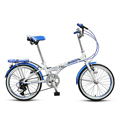 Plegables : ZXCTTBD Portable Bicicleta Plegable, Unisex First Class Urbana Bici Plegable, Adulto Folding Bike con Doble Freno de Disco, 7 Velocidades Suspensin Completa Premium Shimano, 20 Pulgadas