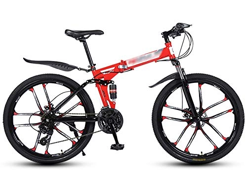Plegables : ZXGQF Bicicleta de montaña Plegable MTB Bicicleta 26 Pulgadas Marco de Acero Doble Freno de Disco Bicicleta Plegable, Bicicleta de Ciudad (A2, 21 Speed)