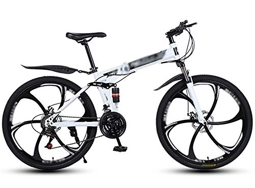 Plegables : ZXGQF Bicicleta de montaña Plegable MTB Bicicleta 26 Pulgadas Marco de Acero Doble Freno de Disco Bicicleta Plegable, Bicicleta de Ciudad (B3, 21 Speed)