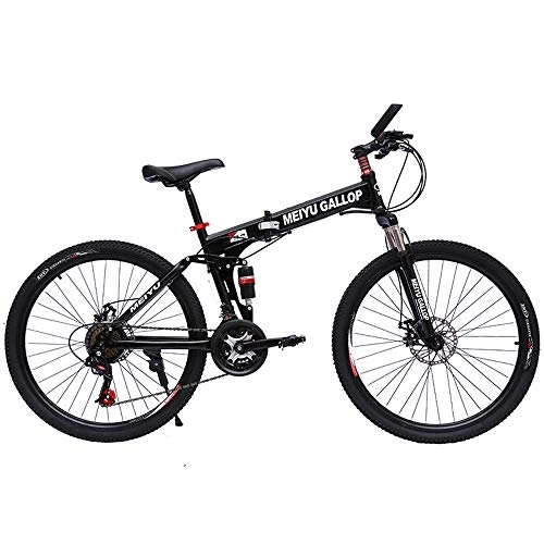 Plegables : ZYD Bicicleta de montaña Plegable de 24 / 26 Pulgadas, pequeña Bicicleta portátil Estudiante Adulto Ideal para Montar y Viajar Urbano