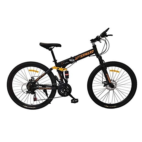 Plegables : ZYD Bicicleta de montaña Plegable Rueda de radios de 26"MTB de Doble suspensión de 21 velocidades