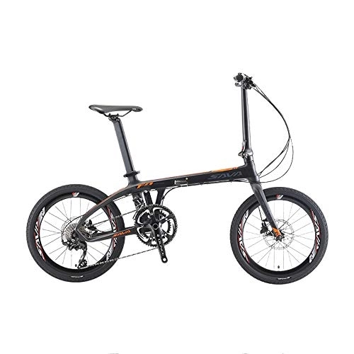 Plegables : ZYD Bicicleta Plegable de Freno de Disco de Peso Ligero de 20 Pulgadas Adecuada para Estudiantes, Trabajadores de Oficina, entornos urbanos y desplazamientos, Negro