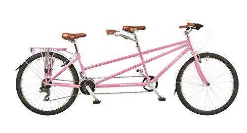 Tándem : Viking Pink Link - Bicicleta de montaña unisex (ruedas de 26 pulgadas, 21 velocidades, 17 pulgadas y 15 pulgadas)
