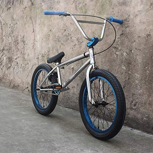 BMX Bike : 20-Inch Adult Mens BMX Bike, Fancy Show Freestyle BMX Bicycle For Beginner-Level to Advanced Riders Street Stunt Action Bikes