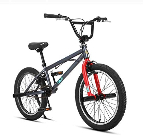 BMX Bike : Adult 20-Inch BMX Bike, Freestyle Street Stunt Action Bikes, For Beginner-Level to Advanced Riders Fancy Show BMX Bicycle, A