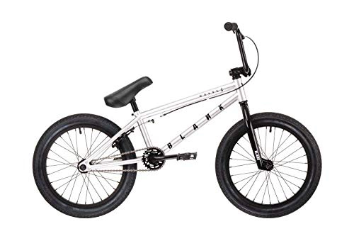 BMX Bike : Blank 2021 Hustla 18 Inch Complete Bike Silver 18.5TT