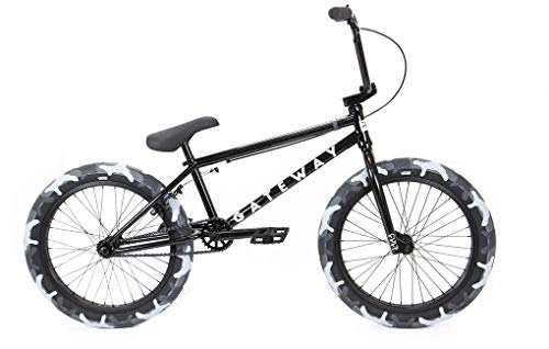 BMX Bike : Cult Gateway 20" 2020 BMX Freestyle Bike (20.5" - Black)