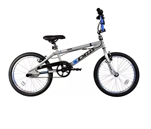 BMX Bike : Dallingridge Legend 20" Freestyle BMX Bike w / 360 Gyro - Grey / Blue
