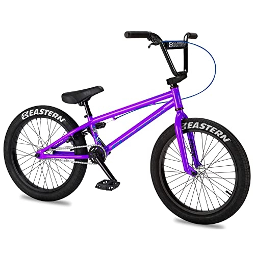 BMX Bike : Eastern Bikes Cobra 20-Inch BMX Bike, Purple, Hi-Tensile Steel Frame