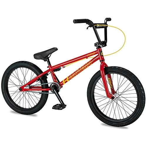 BMX Bike : Eastern Bikes Lowdown 20-Inch BMX, Hi-Tensile Steel Frame (Red)