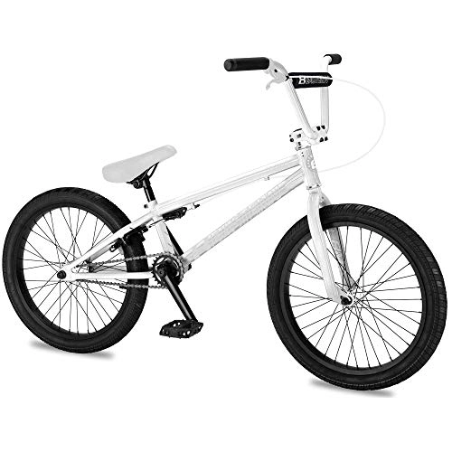 BMX Bike : Eastern Bikes Lowdown 20-Inch BMX, Hi-Tensile Steel Frame (White)