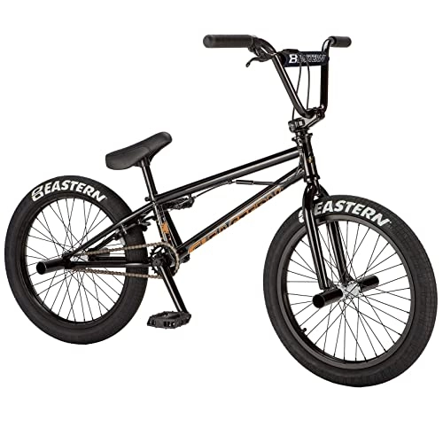 BMX Bike : Eastern Bikes Orbit 20-inch BMX Bike, Black, Chromoly Down & Steerer Tube