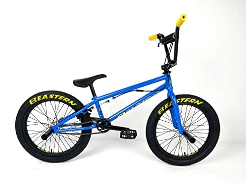BMX Bike : Eastern Bikes Orbit 20-inch BMX Bike, Chromoly Down & Steerer Tube (Blue)