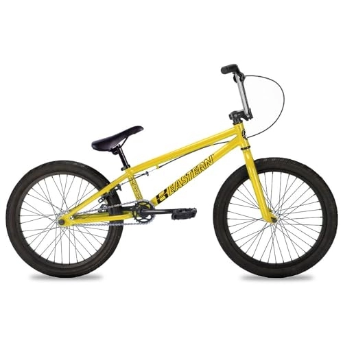 BMX Bike : Eastern Bikes Paydirt 20-Inch BMX, Hi-Tensile Steel Frame (Yellow & Chrome)